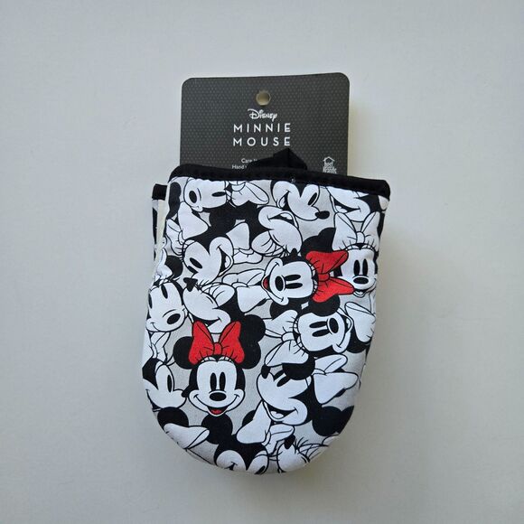 Minnie Mouse Oven Mitts 2 pc Oversized Disney Cartoon Kitchen Linens - Picture 3 of 3